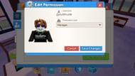 Change your friend's Permission Level and apply the changes (Image via Roblox)